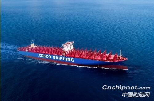 南通中遠海運川崎又一艘20000標準箱級集裝箱船隆重命名