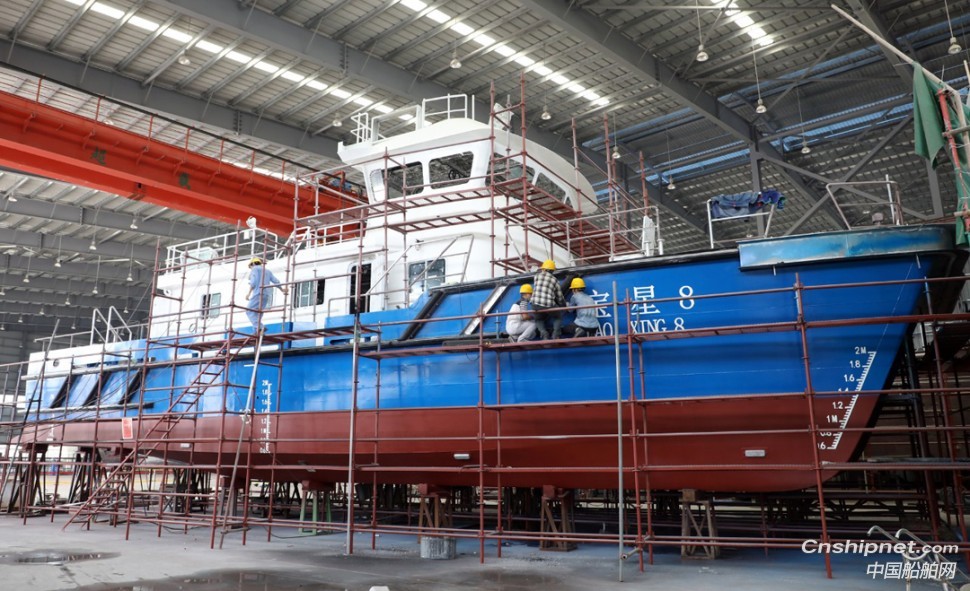 江龍船艇新型鋁合金高性能海上風電運維船成功下水