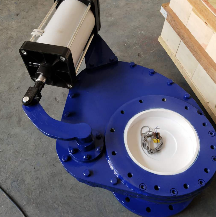 擺動式陶瓷進料閥規格型號BZ643TC實物圖（圖1）