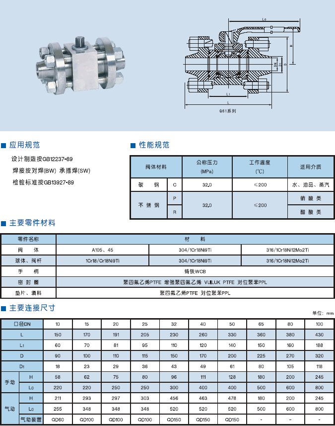 對焊球閥,高壓對焊球閥結構圖與尺寸表