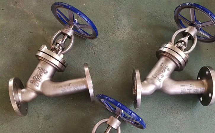 Y型截止閥實(shí)物圖1 Y型截止閥實(shí)物圖