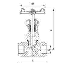 內螺紋針型閥規格型號J13W